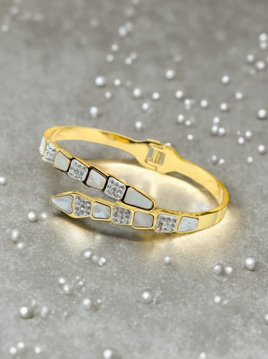 Serpentine Glint Cuff