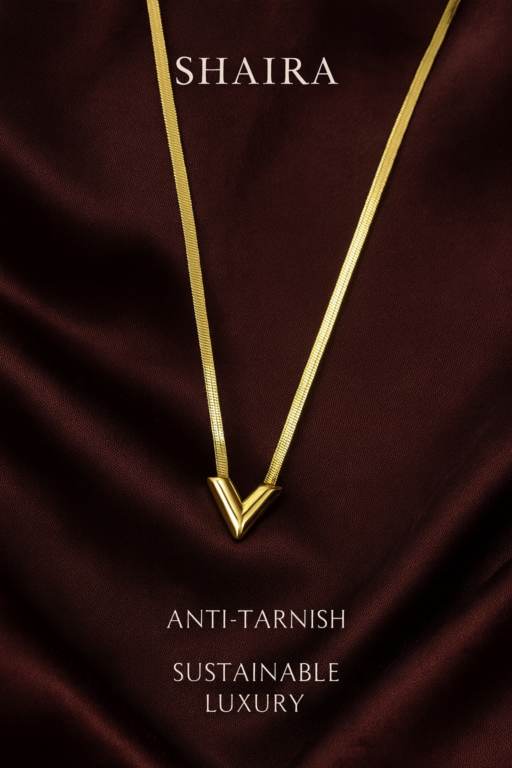 Vera Chevron Pendant Necklace
