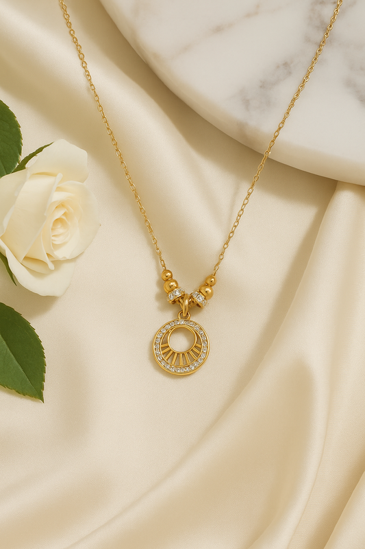 Solaris Sun Medallion Necklace