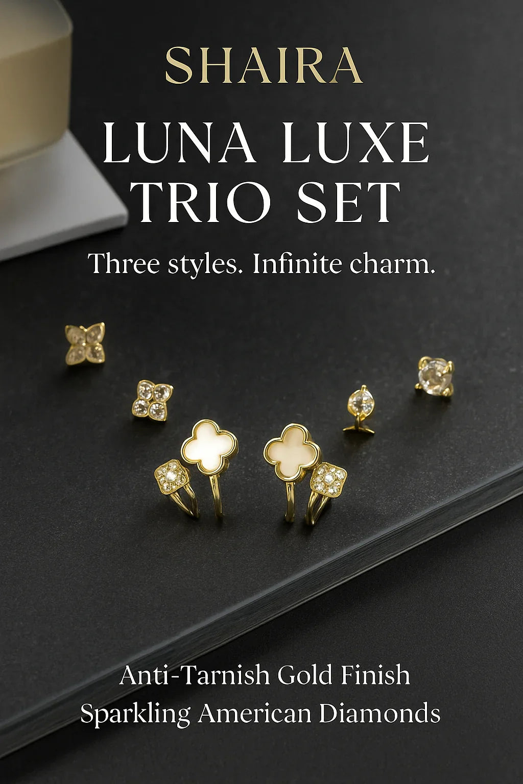 Luna Luxe Trio Earrings Set