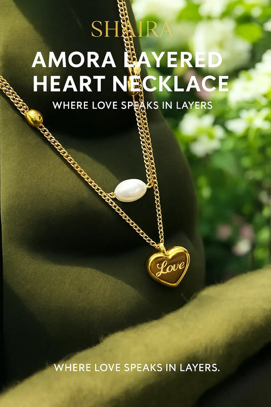 Amora Layered Heart Necklace