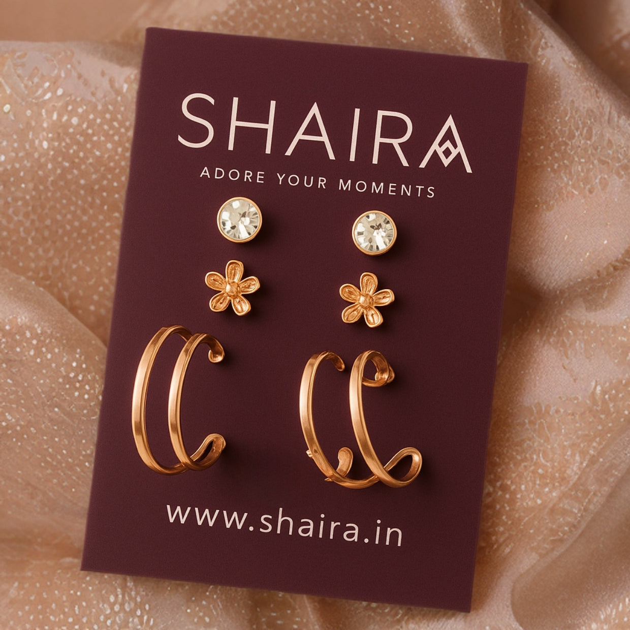 Aurora Bloom 3-in-1 Earring Set