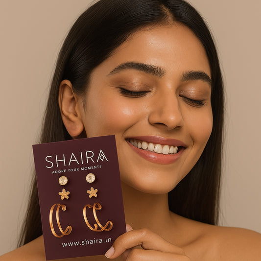 Aurora Bloom 3-in-1 Earring Set